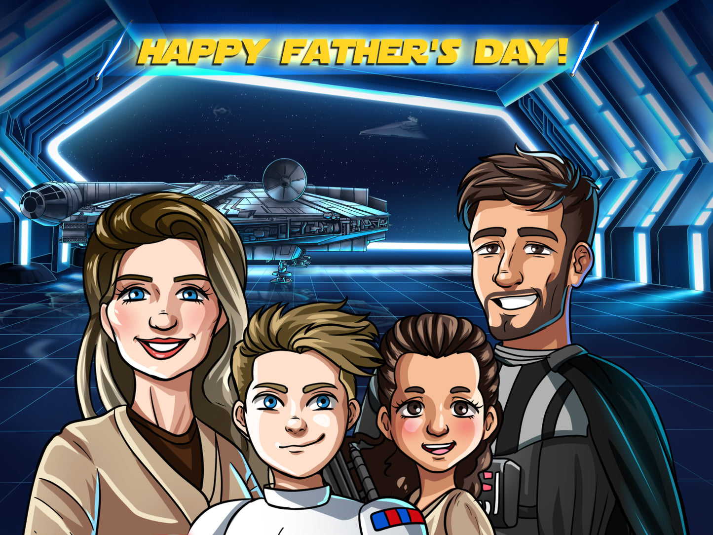Shoulders Up - Fathers Day Starship
