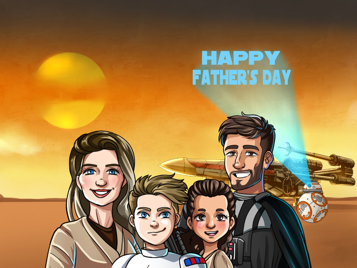 Shoulders Up - Fathers Day Tatooine
