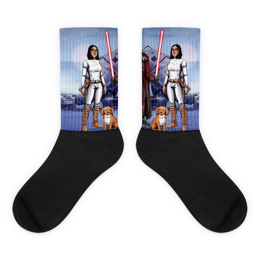 Custom Make Me Jedi Portrait + Socks
