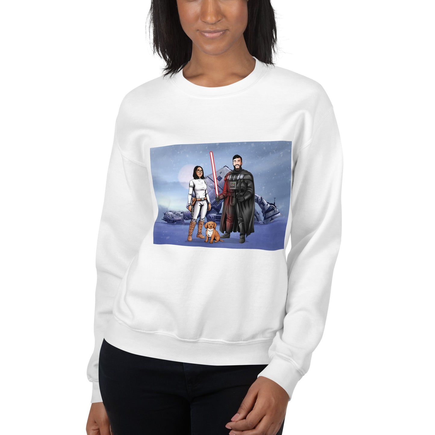 Custom Make Me Jedi Portrait + Sweatshirt