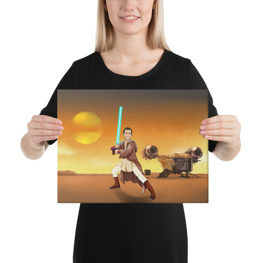 Custom Make Me Jedi Portrait + Canvas