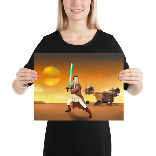 Custom Make Me Jedi Portrait + Unframed Poster