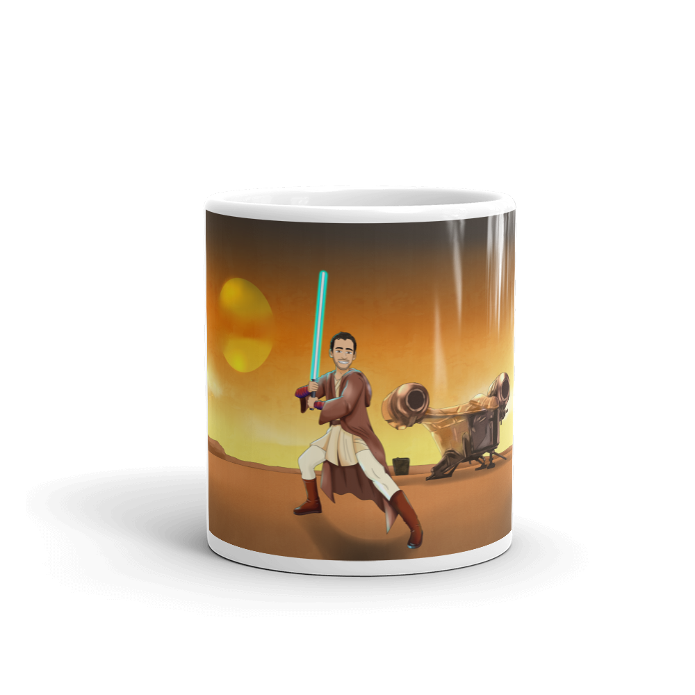 Custom Make Me Jedi Portrait + Mug