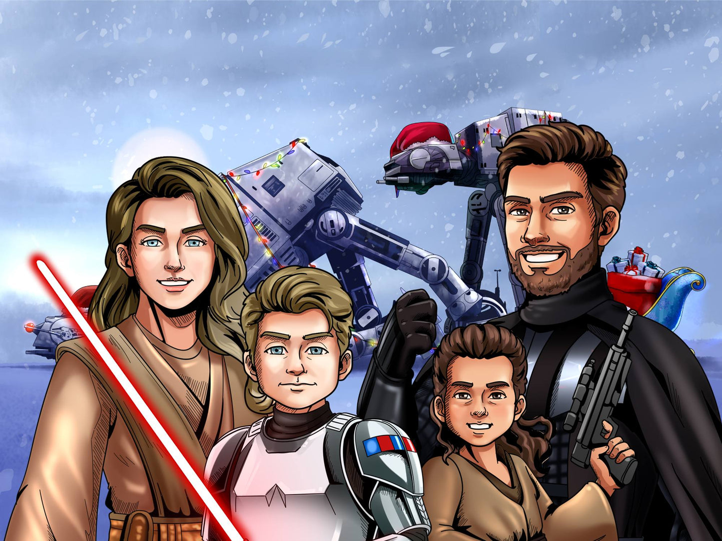 Custom Make Me Jedi Portrait + Puzzle