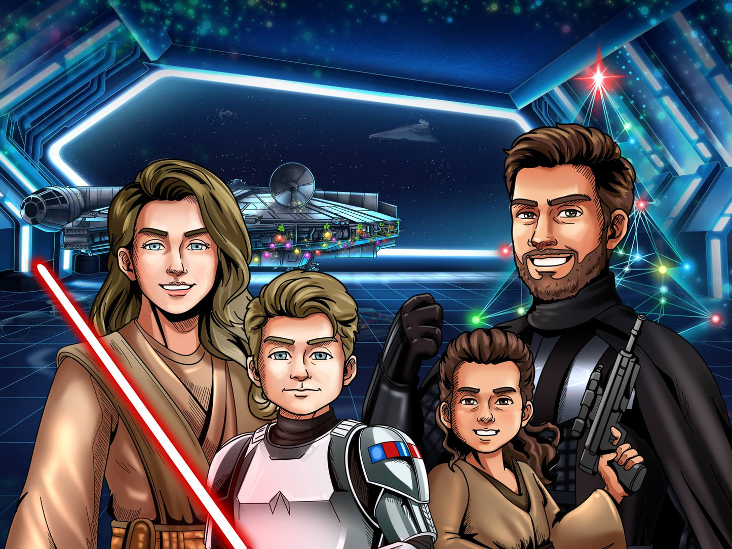 Custom Make Me Jedi Portrait + Puzzle