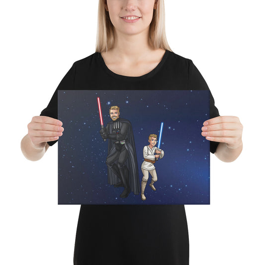 Custom Make Me Jedi Portrait + Canvas