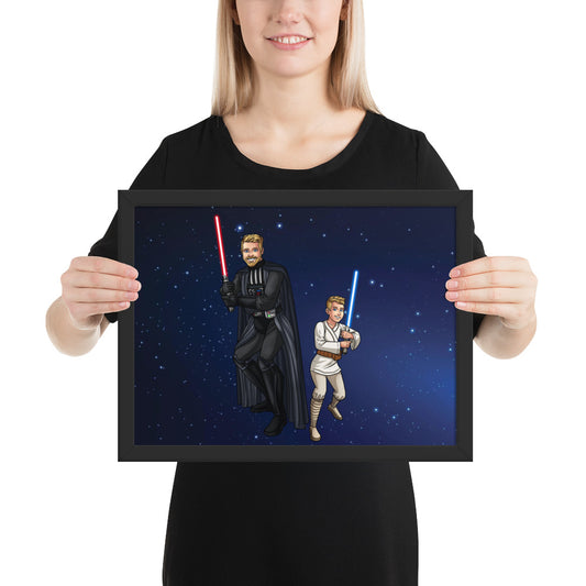 Custom Make Me Jedi Portrait + Framed Poster