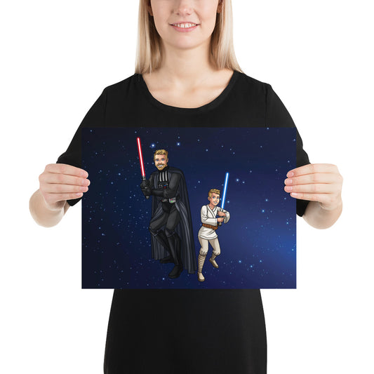Custom Make Me Jedi Portrait + Unframed Poster