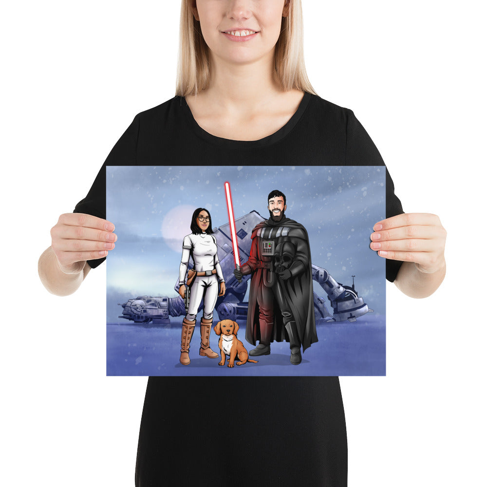 Custom Make Me Jedi Portrait + Unframed Poster