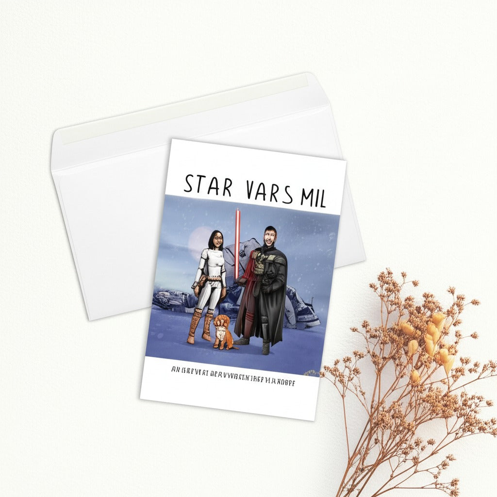 Custom Make Me Jedi Portrait + Greeting Cards