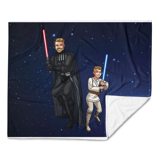 Custom Make Me Jedi Portrait + Blanket