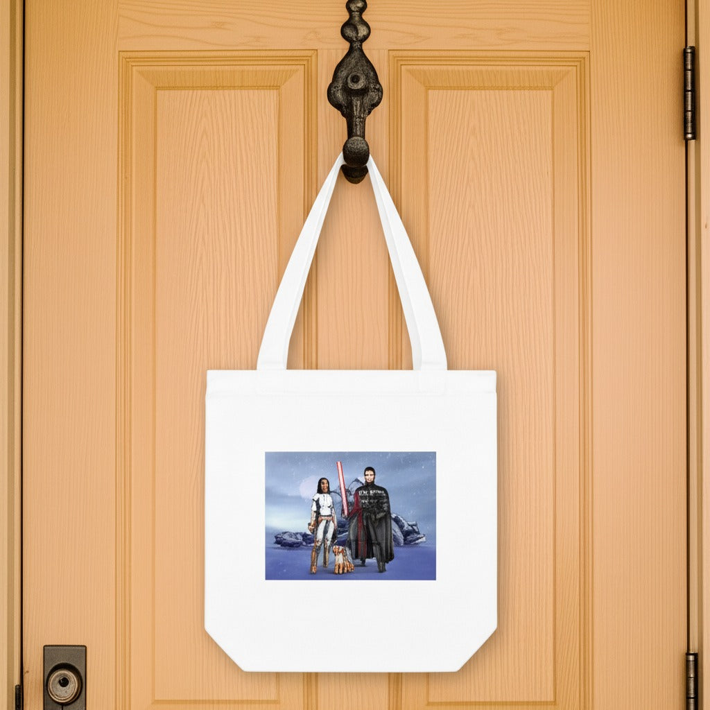 Custom Jedi Portrait Tote Bag — Personalized Star Wars Fan Gift
