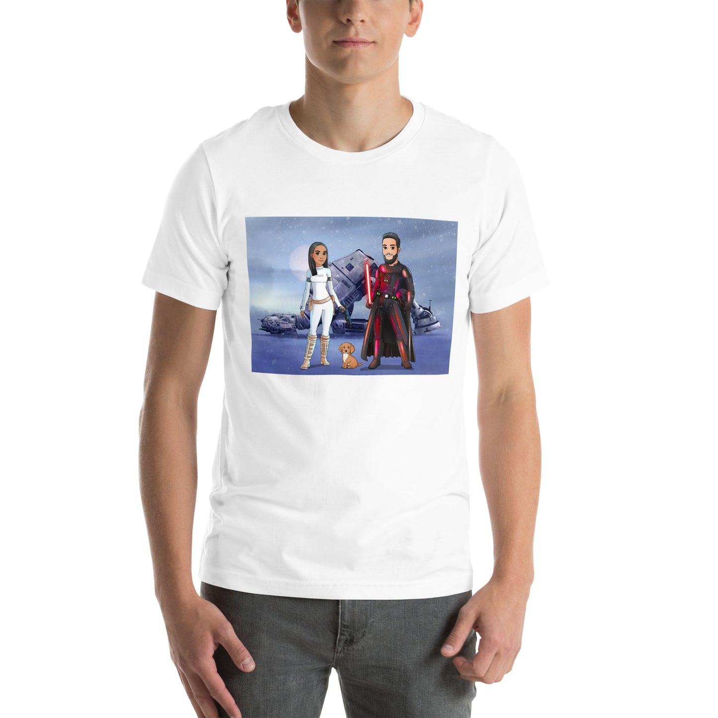 Custom Make Me Jedi Portrait + T-Shirt